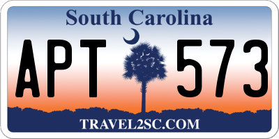 SC license plate APT573