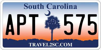 SC license plate APT575