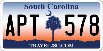 SC license plate APT578
