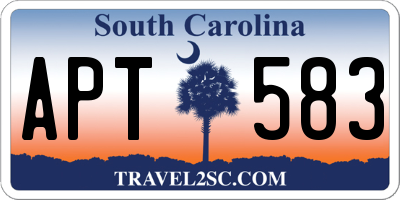 SC license plate APT583