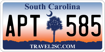 SC license plate APT585