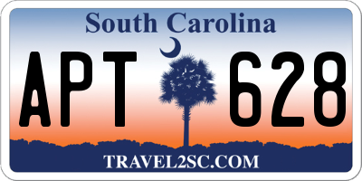 SC license plate APT628