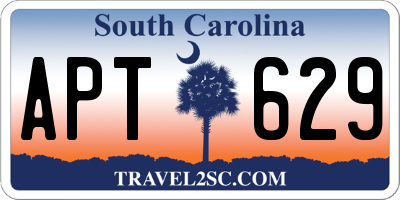 SC license plate APT629