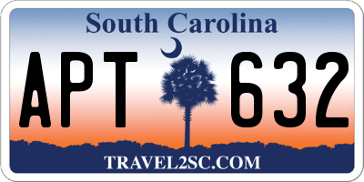 SC license plate APT632