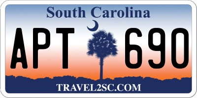 SC license plate APT690