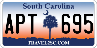 SC license plate APT695