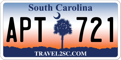SC license plate APT721