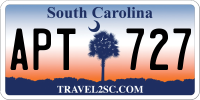 SC license plate APT727