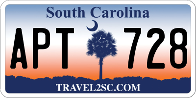 SC license plate APT728
