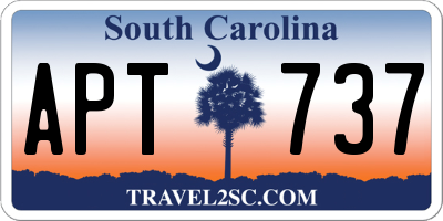 SC license plate APT737