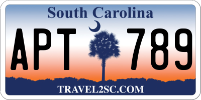 SC license plate APT789