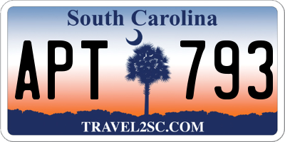 SC license plate APT793