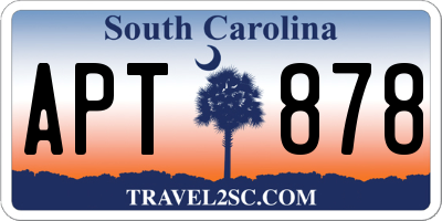 SC license plate APT878