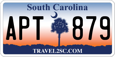 SC license plate APT879