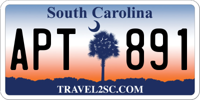 SC license plate APT891