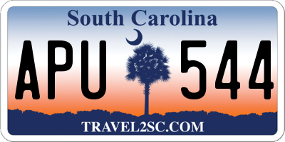 SC license plate APU544