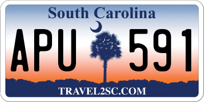 SC license plate APU591