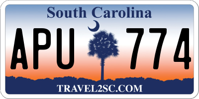 SC license plate APU774