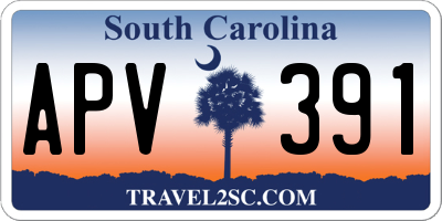SC license plate APV391