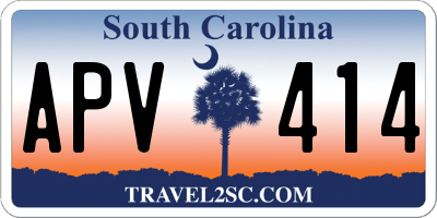 SC license plate APV414