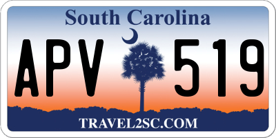 SC license plate APV519