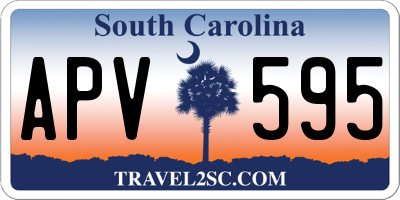 SC license plate APV595