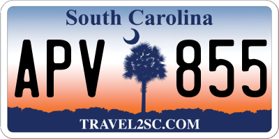 SC license plate APV855