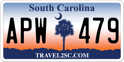 SC license plate APW479