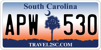 SC license plate APW530