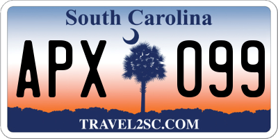 SC license plate APX099