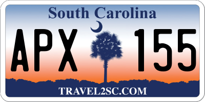 SC license plate APX155