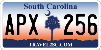 SC license plate APX256