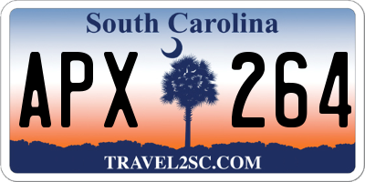 SC license plate APX264