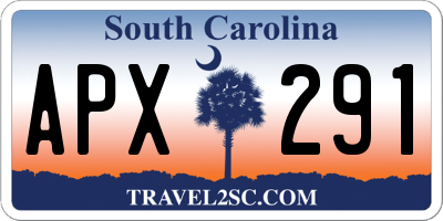 SC license plate APX291