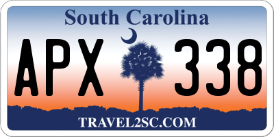 SC license plate APX338