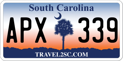 SC license plate APX339