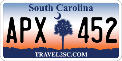 SC license plate APX452