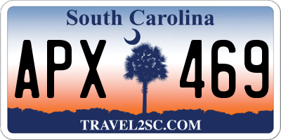SC license plate APX469