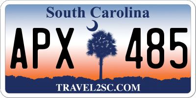 SC license plate APX485