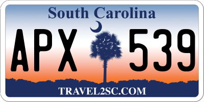 SC license plate APX539