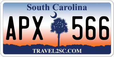 SC license plate APX566