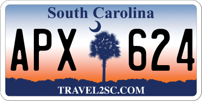 SC license plate APX624