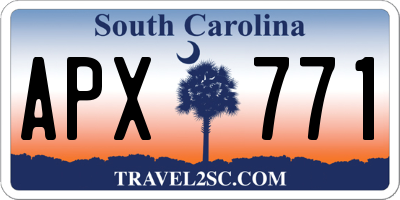 SC license plate APX771