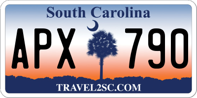 SC license plate APX790