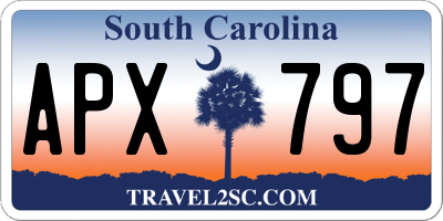 SC license plate APX797