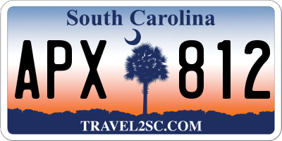SC license plate APX812