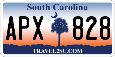 SC license plate APX828