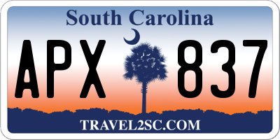 SC license plate APX837