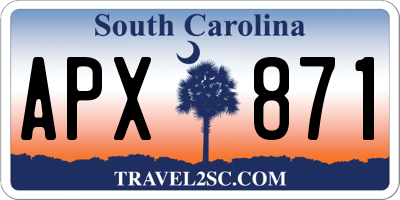 SC license plate APX871