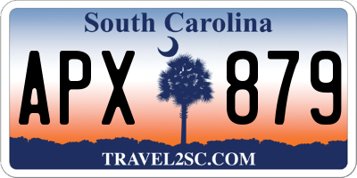 SC license plate APX879